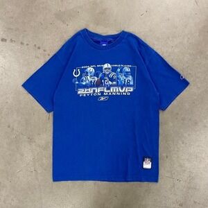 Vintage NFL Peyton Manning Indianapolis Colts 2004 Reebok 2X NFL MVP T-Shirt M
